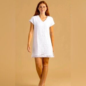 🆕 SEDGE ASHLYN WHITE LACE DRESS, Size Medium NWT